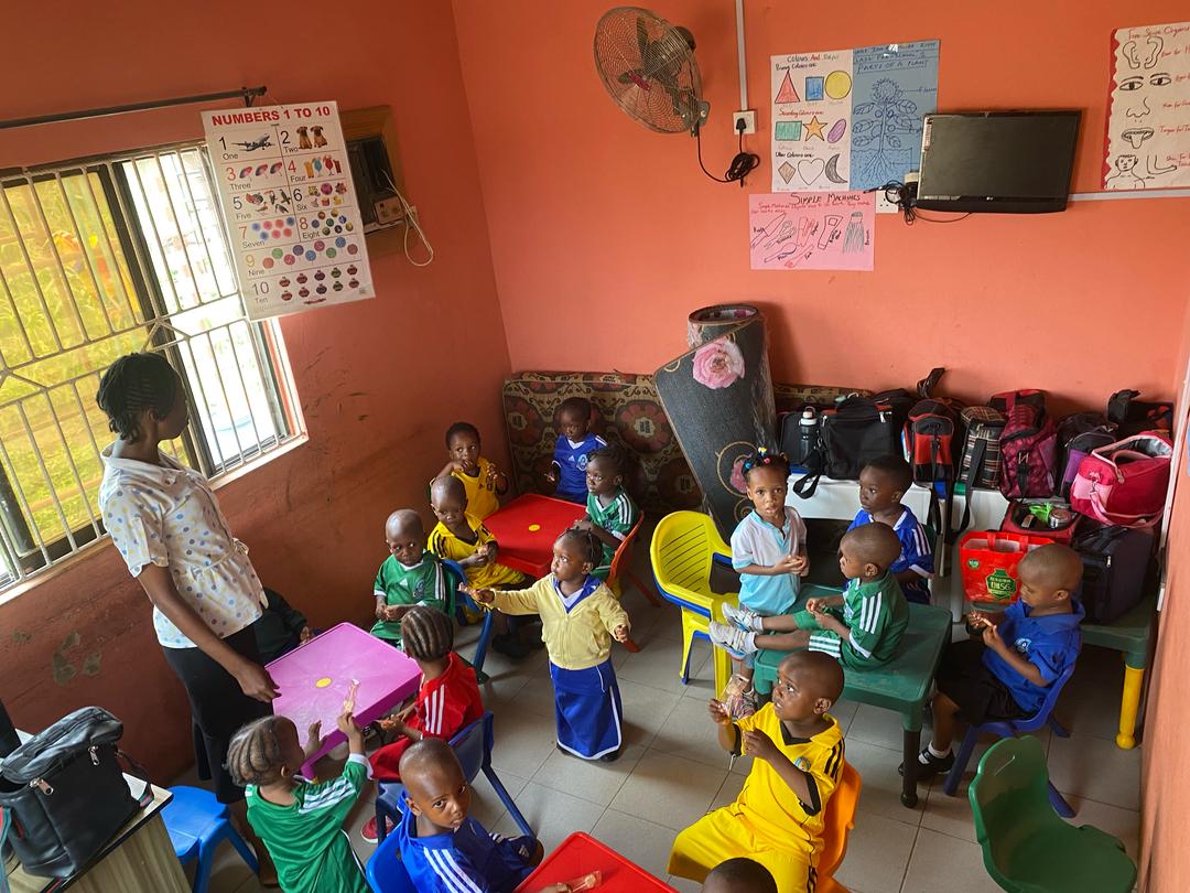 Students playing